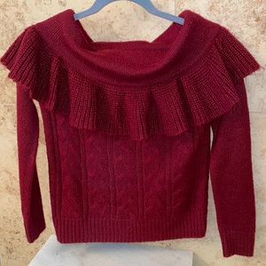 Burgundy sweater